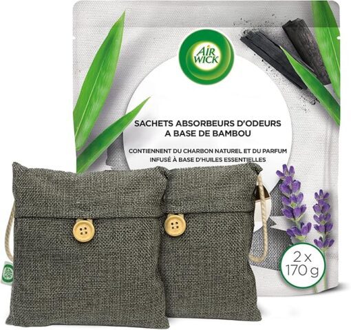 Airwick - Twin Pack - Bamboo Based Odour Absorbing Bags