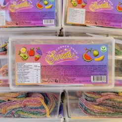 Corner Shop Sweets - Sour Tropical Flavour Laces - 200g Tubs
