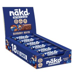 Nakd - Raw Fruit & Nut Bars - Blueberry Muffin Flavour - 18x35g