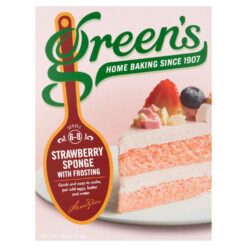 green's - Strawberry Sponge With Sponge - 381g