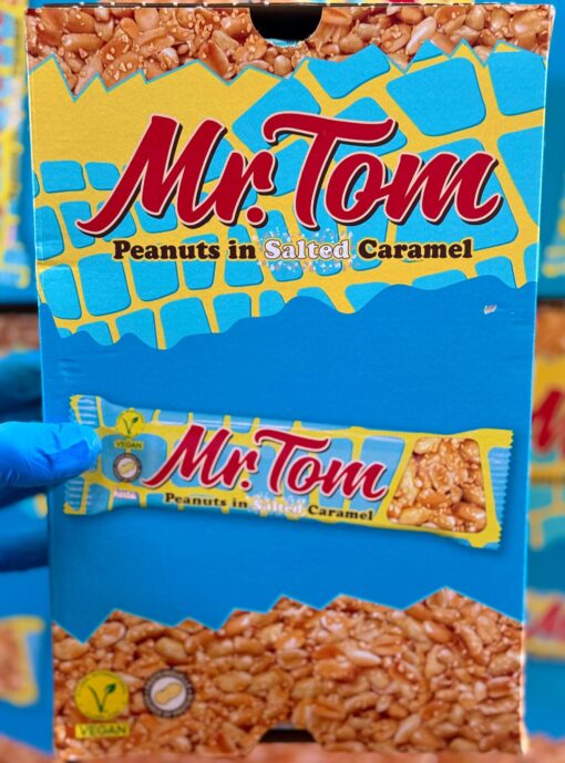 (3 FOR £1.00) Mr. Tom - Peanuts in Salted Caramel Bars - 40g BBE 31/08/25