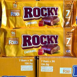 (2 FOR £1.50) Foxs Rocky - Caramel - 7 Bars - 136.5g