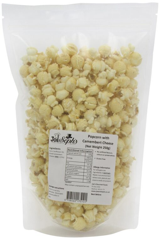 Joe&Sephs - Popcorn with Camembert Cheese - 250g