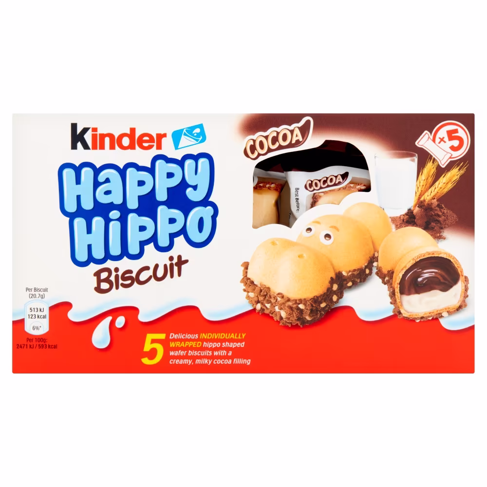 Kinder - Happy Hippo - Biscuits - Cocoa - 103.5g