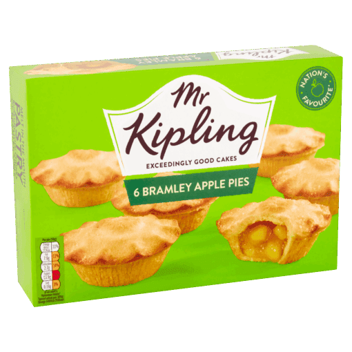 Mr Kipling - 6 Bramley Apple Pies - 312g