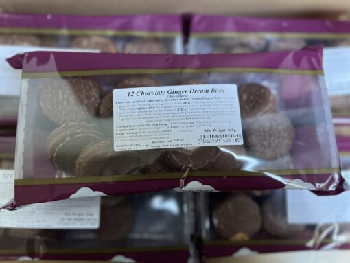 12 Chocolate Ginger Dream Bites - 260g BBE 30/09/25