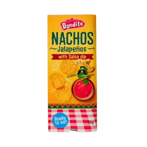 Bandito - Nachos - Jalapenos with Salsa Dip - 70g
