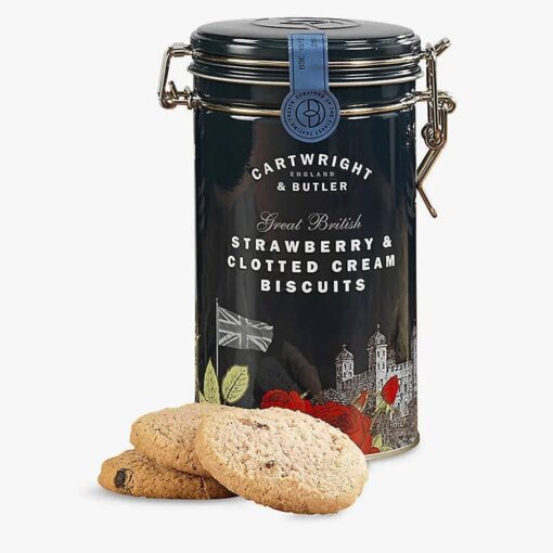 Cartwright & Butler - Strawberry & Clotted Cream Biscuits - 200g BBE 11/06/25
