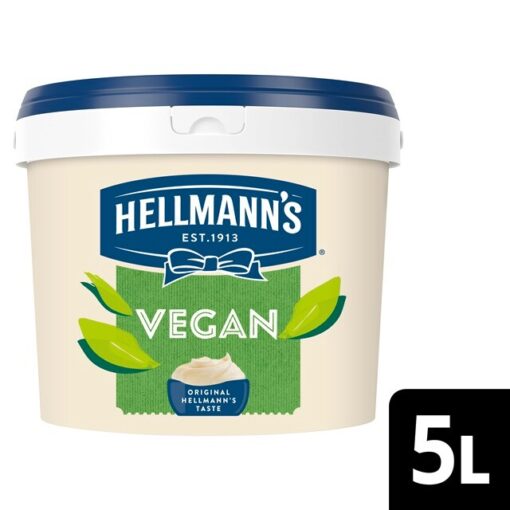 Hellmans - Vegan 100% Plant Based Mayonnaise - 4.92kg / 5l BBE 31/05/25