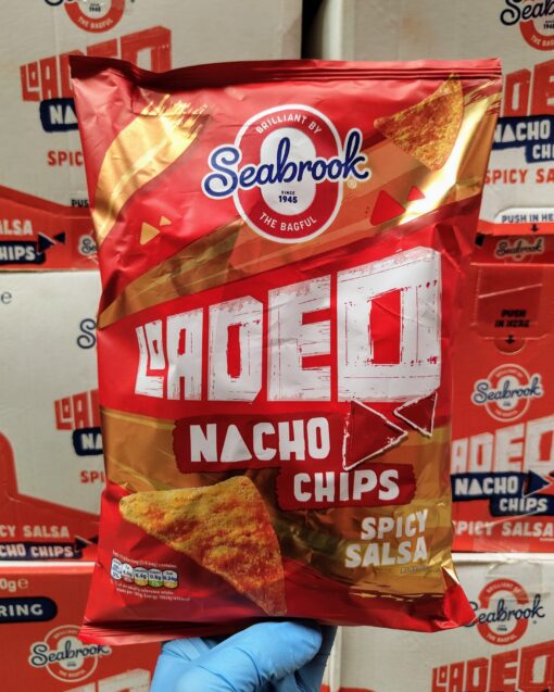 Seabrook - Loaded Nacho Chips - Spicy Salsa Flavour - 130g BBE 14/10/24