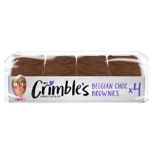Mrs Crimbles - Big Belgian Choc Brownies - 4 Pack BBE 06/06/25
