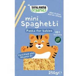 (2 FOR £1.00) Little Pasta Organics - Mini Spaghetti - Pasta For Babies 10+ Months - 250g BBE 22/09/25