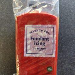 (4 FOR £1.00) Amazon - Red Fondant Icing - 250g BBE 21/05/25
