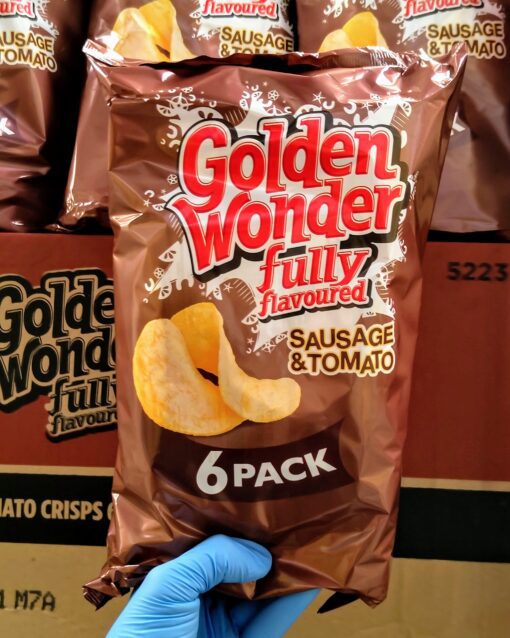 Golden Wonder - Sausage & Tomato- 6 pack