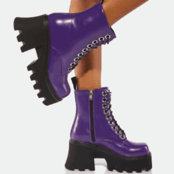 Lamoda - Run To You Ankle Boots - LMF 1270 Purple - Size 3 UK