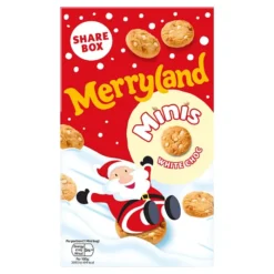(3 FOR £1.00) Merryland - Minis White Chocolate Chip - 150g BBE 30/04/25