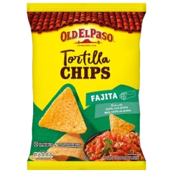 (3 FOR £1.00) Old El Paso - Tortilla Chips Fajita - 300g BBE 15/11/24