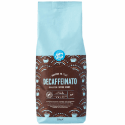 (2 FOR £1.00) Happy Belly - Decaffeinato - Roast Ground Coffee - 250g BBE 07/07/23