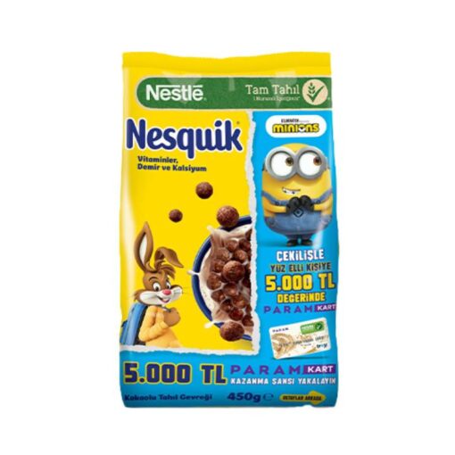 Nesquik - Minions - Chocolate balls - Cereal - 450g BBE 13/08/2025
