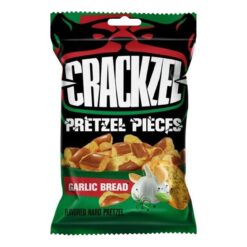 (2 FOR £1.00) Crackzel - Pretzel Pieces - Garlic Bread - 85g BBE 31/01/26