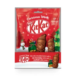 (2 FOR £1.50) Nestle - KitKat - Mini Santa 5 Pack - 55g