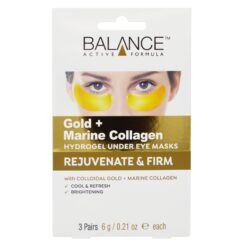 Balance - Gold & Marine Collagen - Hydrogel Under Eye Masks - 3 Pairs