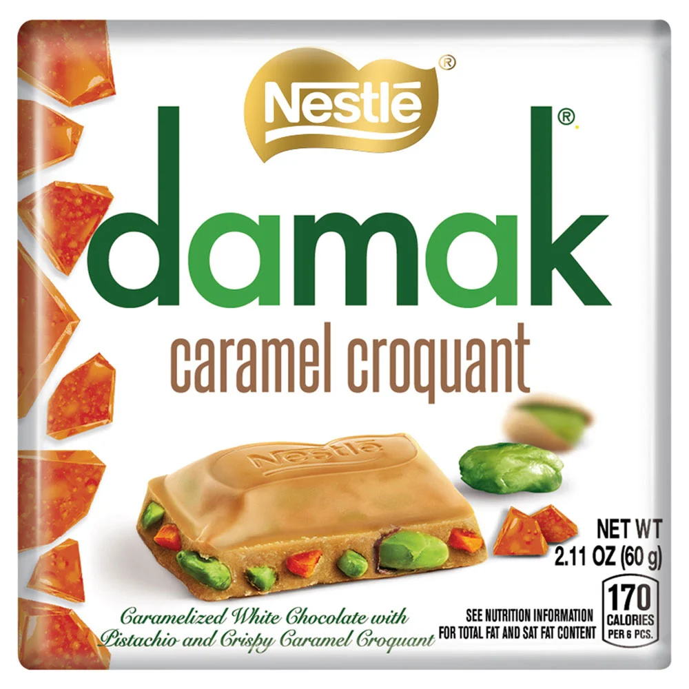 (2 FOR £1.00) Nestle - Damak- Caramel Croquant - 60g BBE 25/01/26