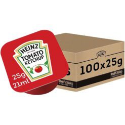 (CASE) Heinz - Tomato Ketchup - 100x25g BBE 27/11/25