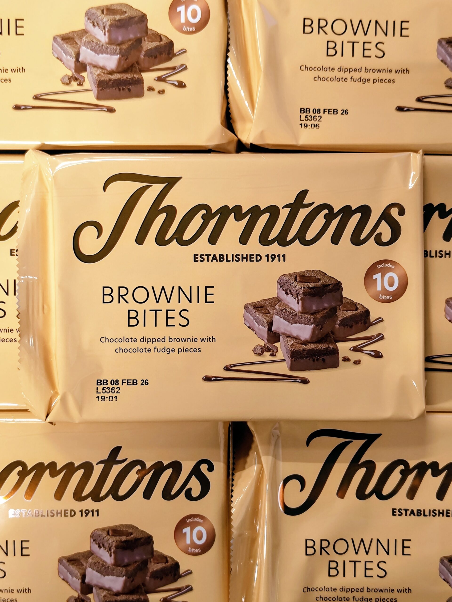 (2 FOR £1.50) Thorntons - Brownie Bites - 10 Pack BBE 08/02/26