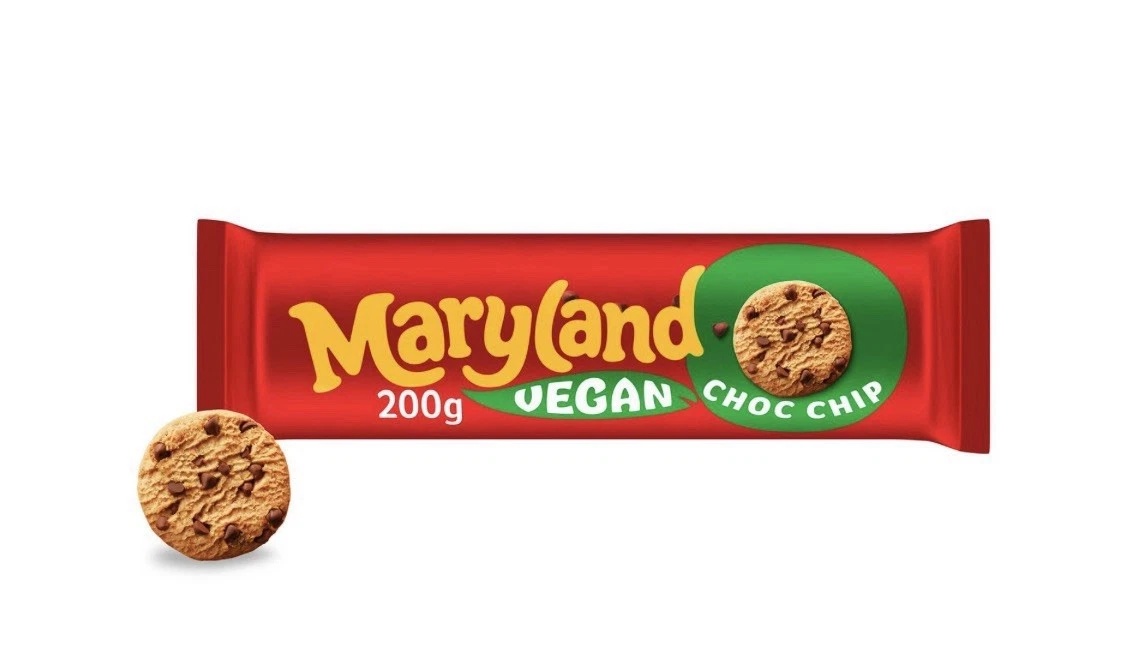 (2 FOR £1.00) Maryland - Choc Chip - Vegan - 200g BBE 04/26