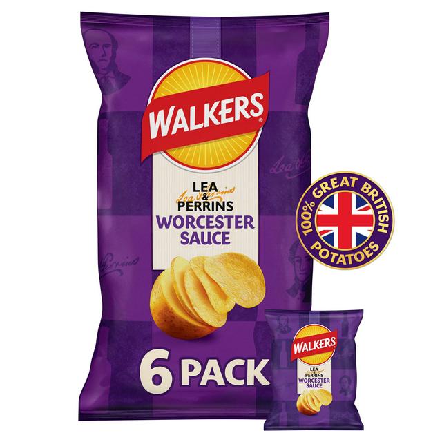 Walkers - Lea & Perrins - Worcester Sauce - 6x25g