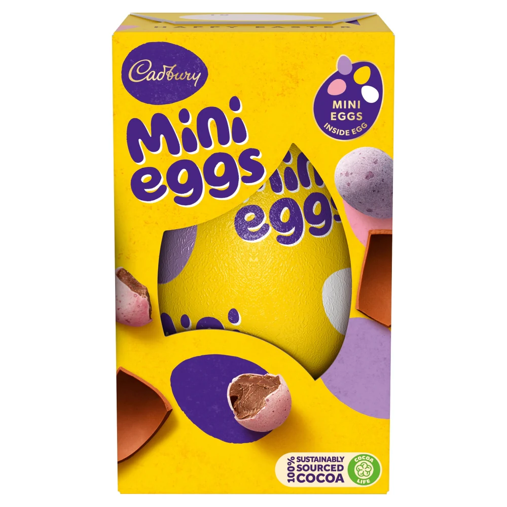 (2 FOR £1.50) Cadbury Mini Egg - Easter Egg - 95g BBE 31/07/26