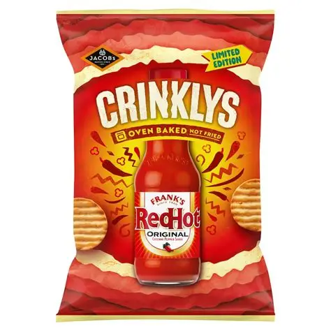 Jacobs - Crinklys - Oven baked- Red Hot original - 150g - BBE 05/2026