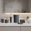 Maison Tres - 15 Piece Bathroom Set - Charcoal