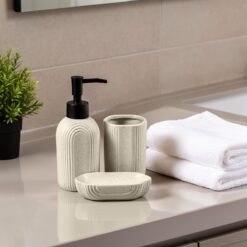 Maison Tres - 3 Piece Bathroom Set - Beige
