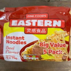 (2 FOR £1.00) Fine Foods - Instant Noodles Beef Flavour- 5x75g