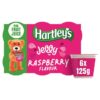 (2 FOR £1.00) Hartley's - Raspberry Flavour Jelly pots - 6x125g BBE 05/26