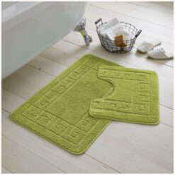 GAVENO CAVAILIA - 2 Piece Greek Bath Mat - Green (50x80, 50x40)