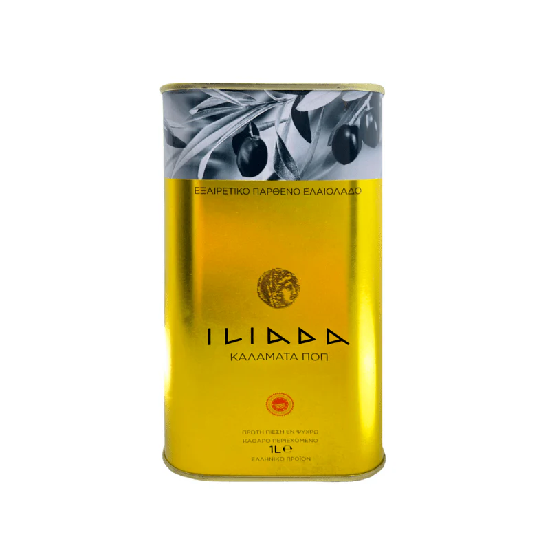 Iliada Pdo - Kalamata Extra Virgin Olive Oil Tin - 1000 ml BBE 31/05/27