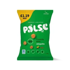 (2 FOR £1.50) Pulse - Crunchy Peas - Jalapeño - 50g - BBE 08/2026