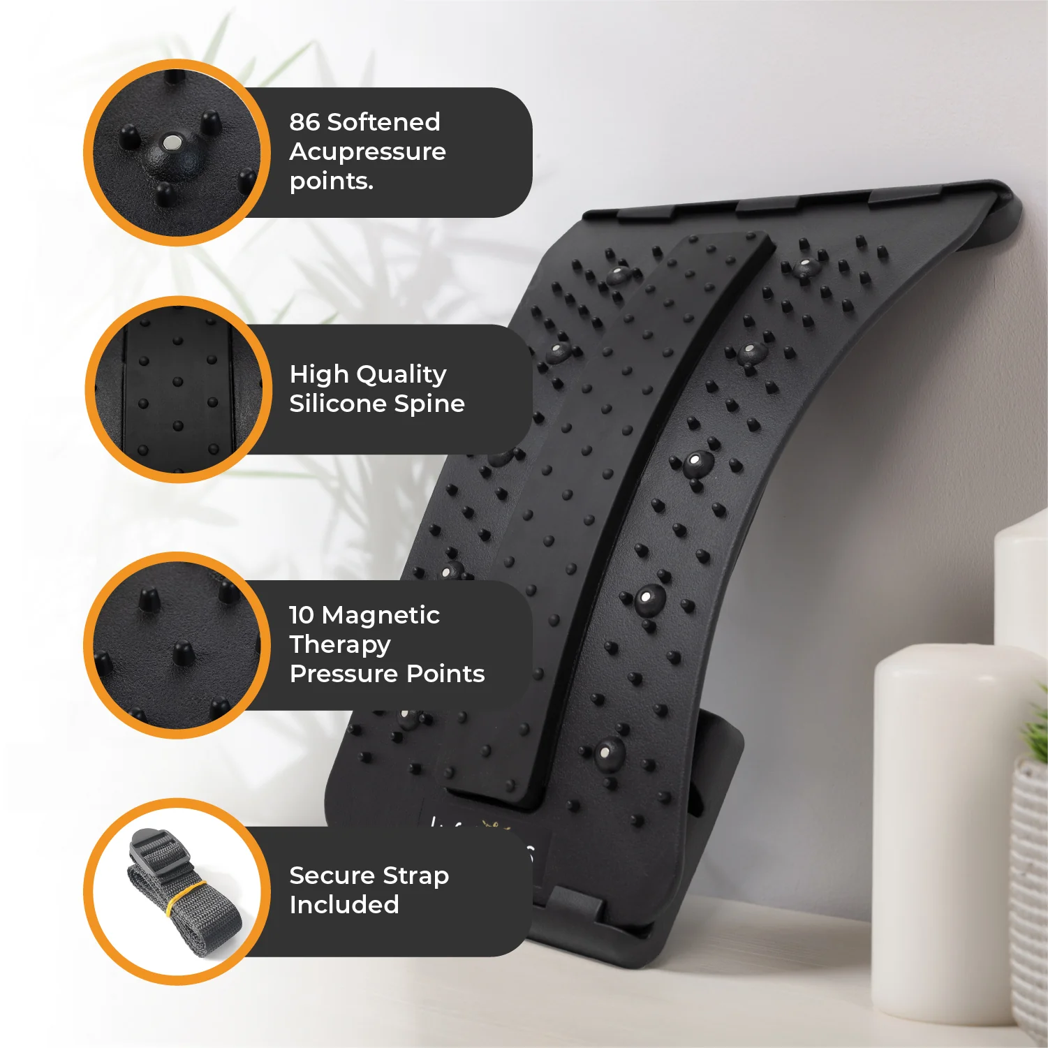 LyfeFocus - Back Stretcher - S1 (Black) - Image 3