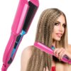 Hair Crimper for Women and Girls, Volumizing Crimping Iron with 5 Heat Setting Corrugation Crimper Hair Iron, 30s Rapid Heating, Ceramic Plate Crimping Hair Iron Hair Crimper for Fluffy Hairstyle