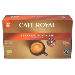 (CASE) Cafe royal - Espresso forte bio intensity 9 - 50 pods - 300g - BBE 08/2026