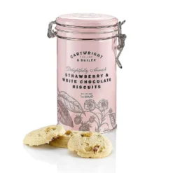Cartwright and Butler - Strawberry and white chocolate biscuits - 200g - BBE 01/2027