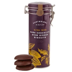 Cartwright and Butler - Ultra thick - Dark chocolate - Stem ginger biscuits - 190g - BBE 11/2026