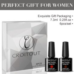 Croitout - 6PCS - UV/LED gel nail polish kit