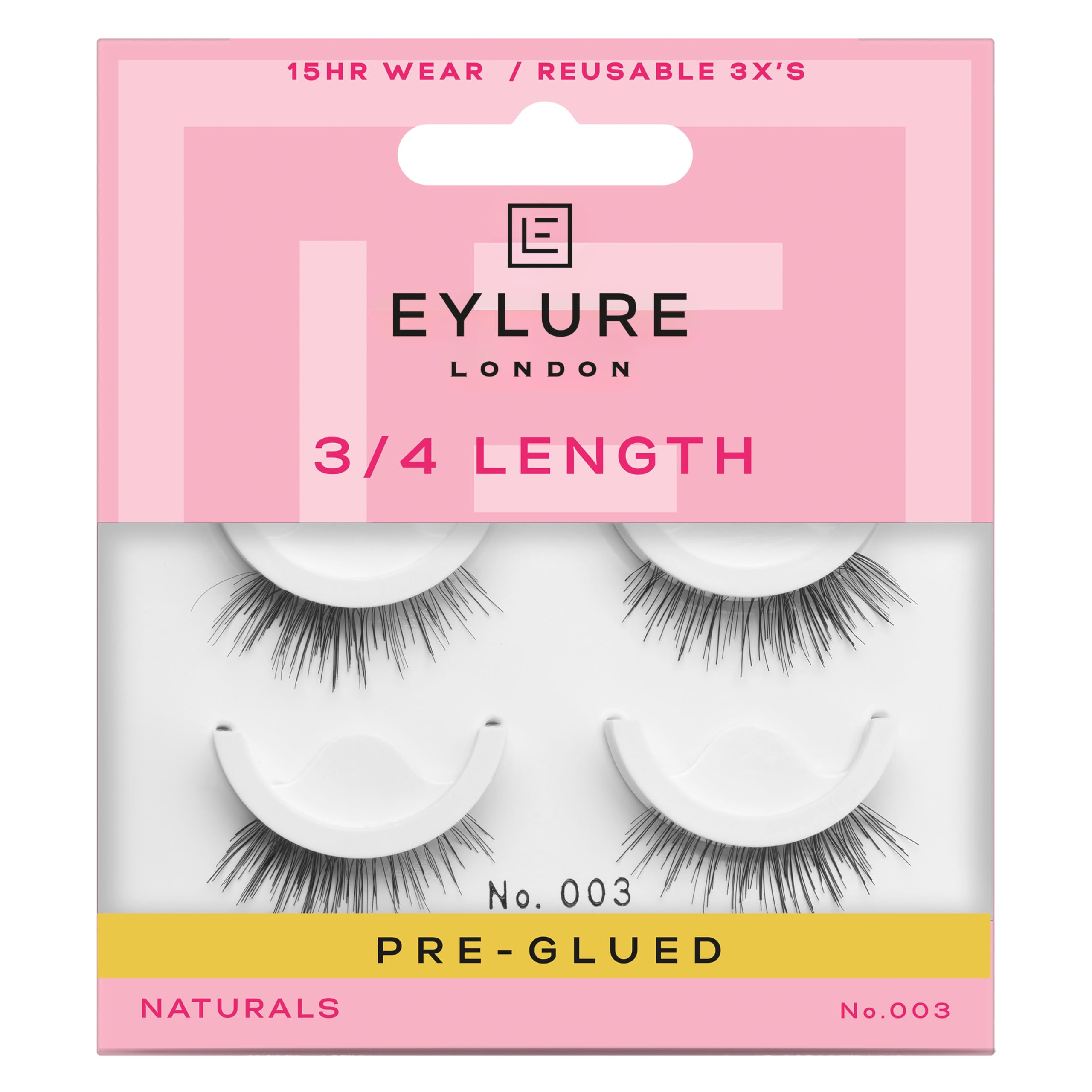 Eyelure London - 3/4 Length 15H wear - Pre glued