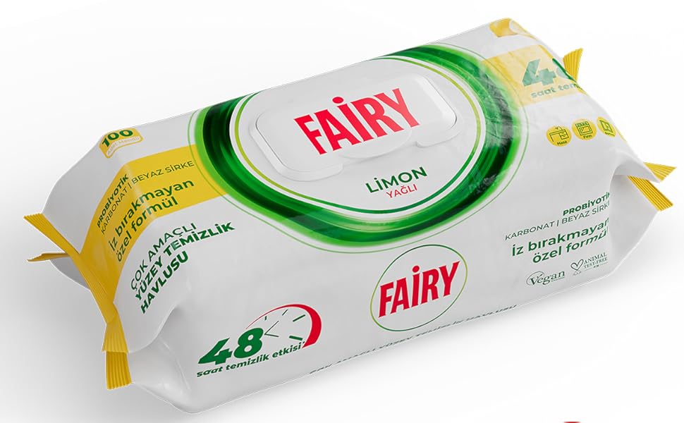 Fairy surface wipes - lemon - 100 wipes