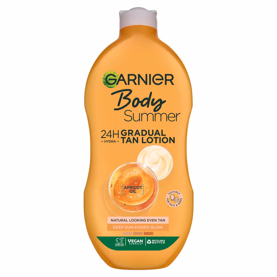 Garnier - Body summer - 24h Gradual tan lotion - Apricot oil - 400ml