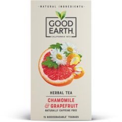 Good earth - Herbal tea - Chamomile and grapefruit - 15 bags - 21g - BBE 11/2026